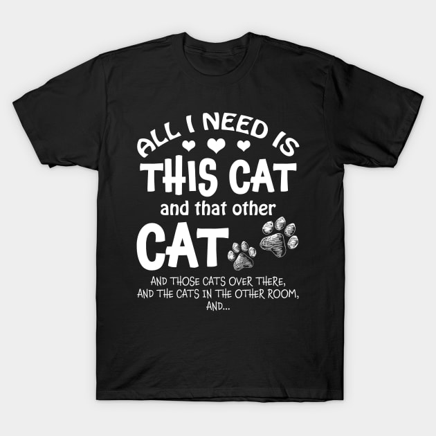 Shirt with cats all over it sales
